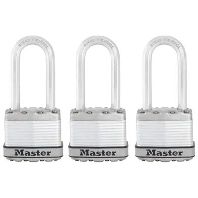 MASTERLOCK Master Lock Excell M1EURTRILH – Set da 3 lucchetti a chiave identica, 45 mm MASTERLOCK Master Lock Excell M1EURTRILH – Set da 3 lucchetti a chiave identica, 45 mm