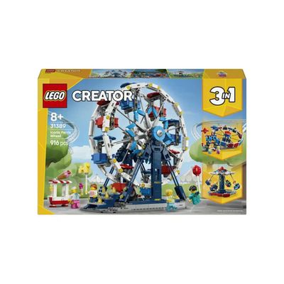LEGO Creator 3 in 1 Ruota Panoramica e Giostra UFO, Set 31389 LEGO Creator 3 in 1 Ruota Panoramica e Giostra UFO, Set 31389