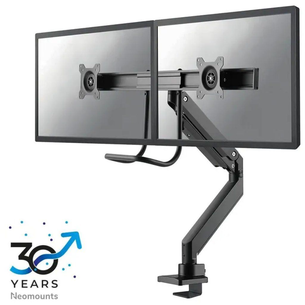 NEWSTAR Neomounts NM-D775DXBLACK – Supporto da scrivania per 2 monitor fino a 32”, nero NEWSTAR Neomounts NM-D775DXBLACK – Supporto da scrivania per 2 monitor fino a 32”, nero