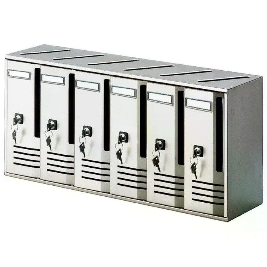 Alubox 2736040 – Cassetta Postale da Parete in Alluminio Argento