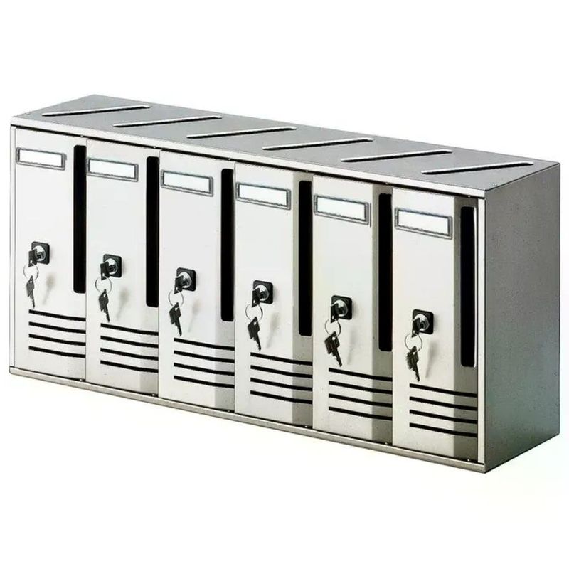 Alubox 2736040 – Cassetta Postale da Parete in Alluminio Argento