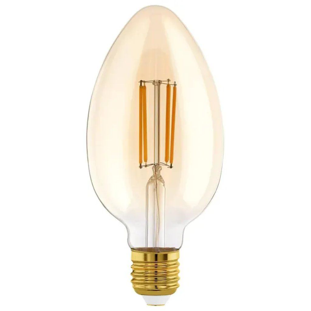 EGLO 11838 Lampadina LED Vintage E27 8 W, 2100 K, Ambra, Dimmerabile
