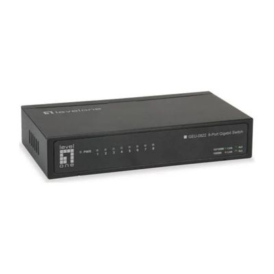 LEVEL ONE LevelOne GEU-0822 Switch Gigabit Ethernet 8 Porte LEVEL ONE LevelOne GEU-0822 Switch Gigabit Ethernet 8 Porte