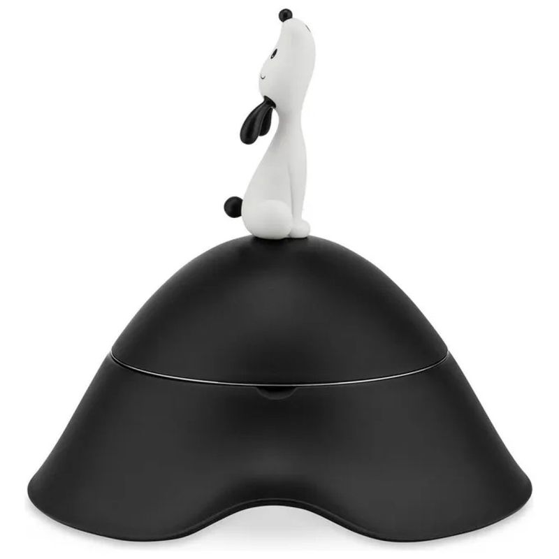 Alessi AMMI19B Ciotola per Cani e Gatti Nera, 0,6 L