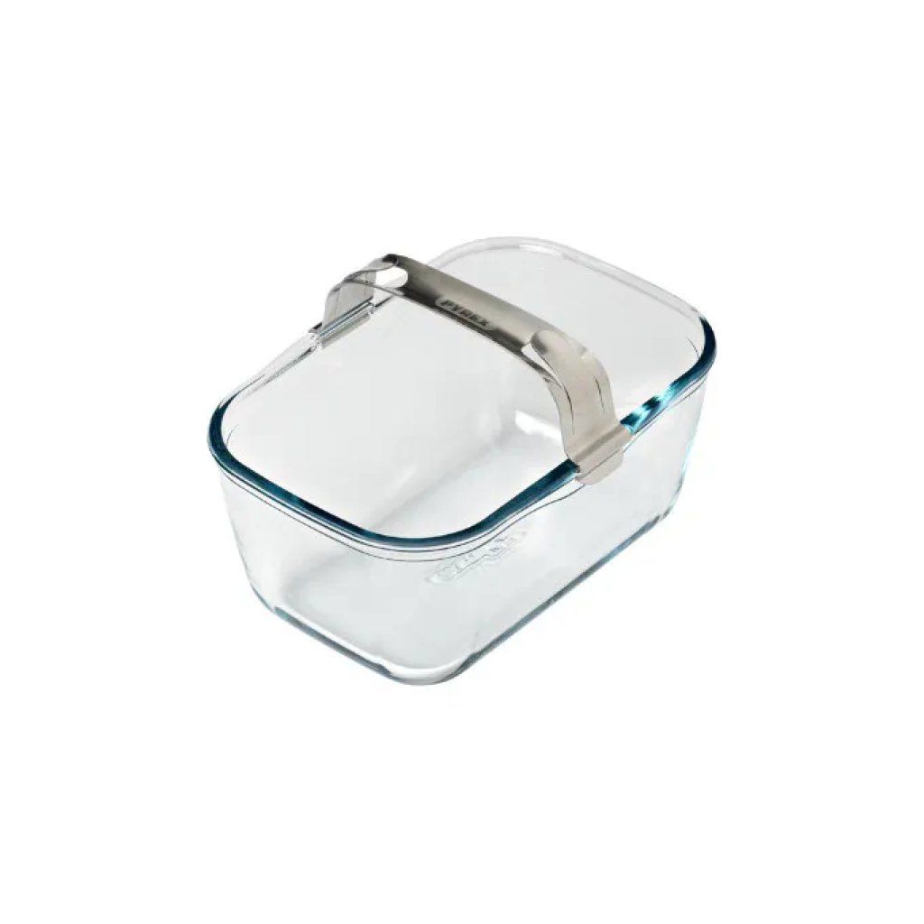 Pyrex Pirofila Rettangolare in Vetro Borosilicato 1,5 L con Manico in Acciaio Pyrex Pirofila Rettangolare in Vetro Borosilicato 1,5 L con Manico in Acciaio
