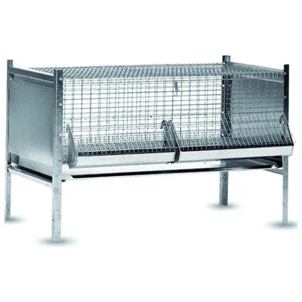 GENERICO Gabbia zincata smontabile per polli Chicken Cage 108, 100 × 63 × 65 cm