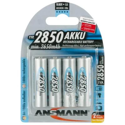 Ansmann Digital Accu – 4 batterie ricaricabili AA NiMH 2850 mAh