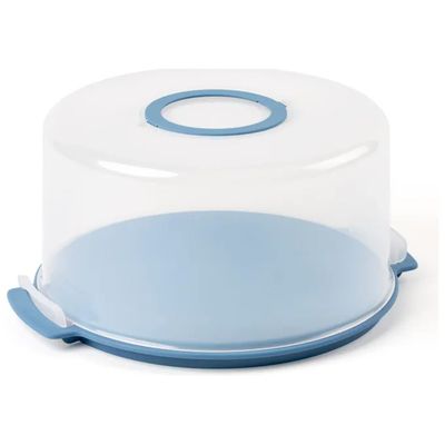 Guzzini 6585080 – Tortiera alta rotonda da asporto, blu trasparente