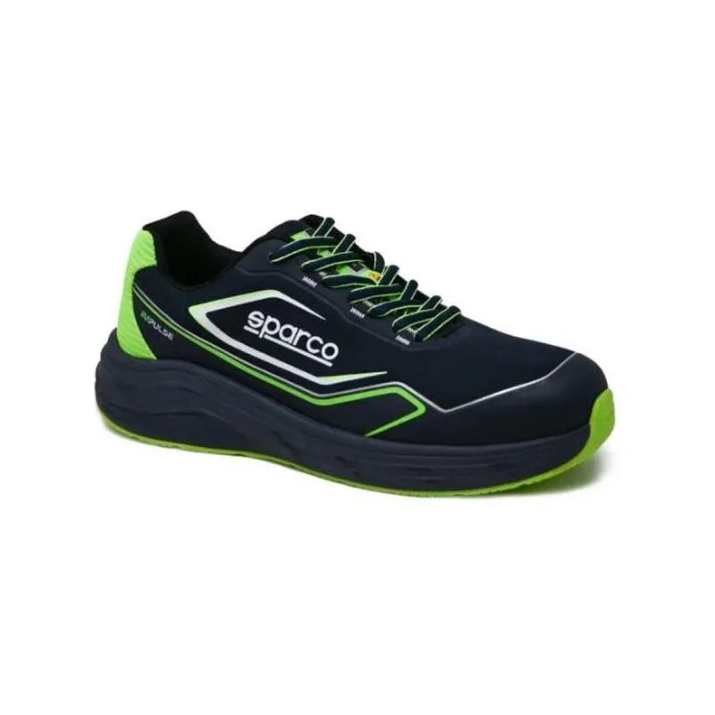 Sparco Impulse Willen – Scarpe antinfortunistiche S1PS, blu e verdi