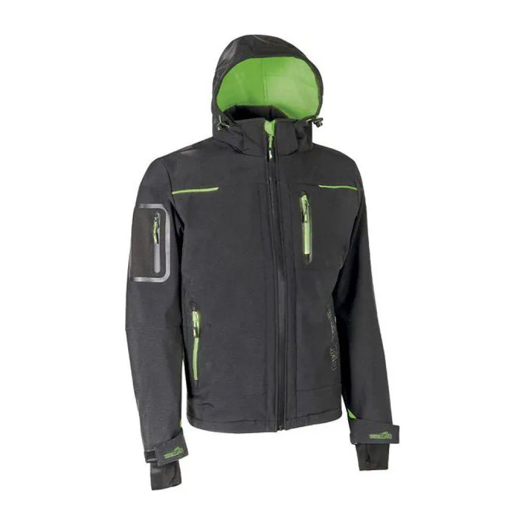 U-Power Space WFU187RL Giacca Softshell U-Tex Grigio e Verde