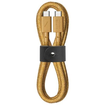 Native Union Belt Cable USB-C a USB-C 1,2 m – Giallo Native Union Belt Cable USB-C a USB-C 1,2 m – Giallo