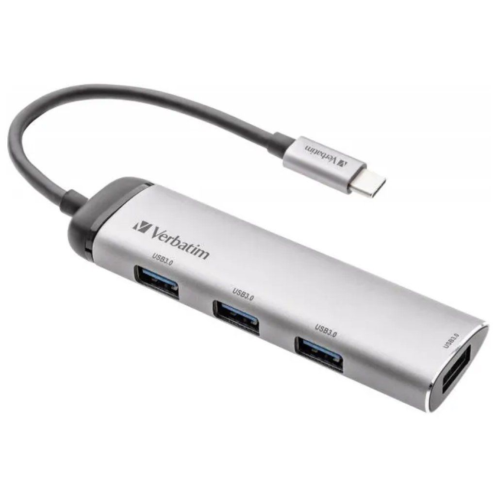 Verbatim 49147 Hub USB-C a 4 porte USB-A 5 Gbps
