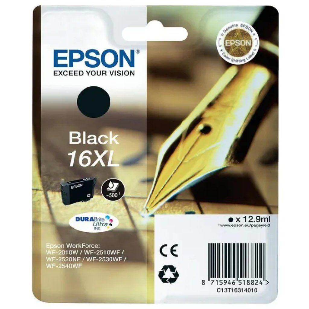 Epson Cartuccia originale Epson 16XL Nero C13T16314020 Epson Cartuccia originale Epson 16XL Nero C13T16314020