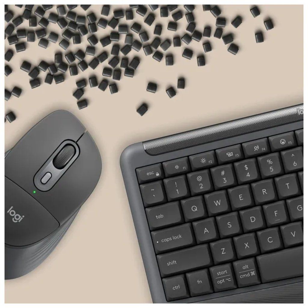 Logitech Signature Comfort Plus MK880 – Tastiera e Mouse Wireless Grafite