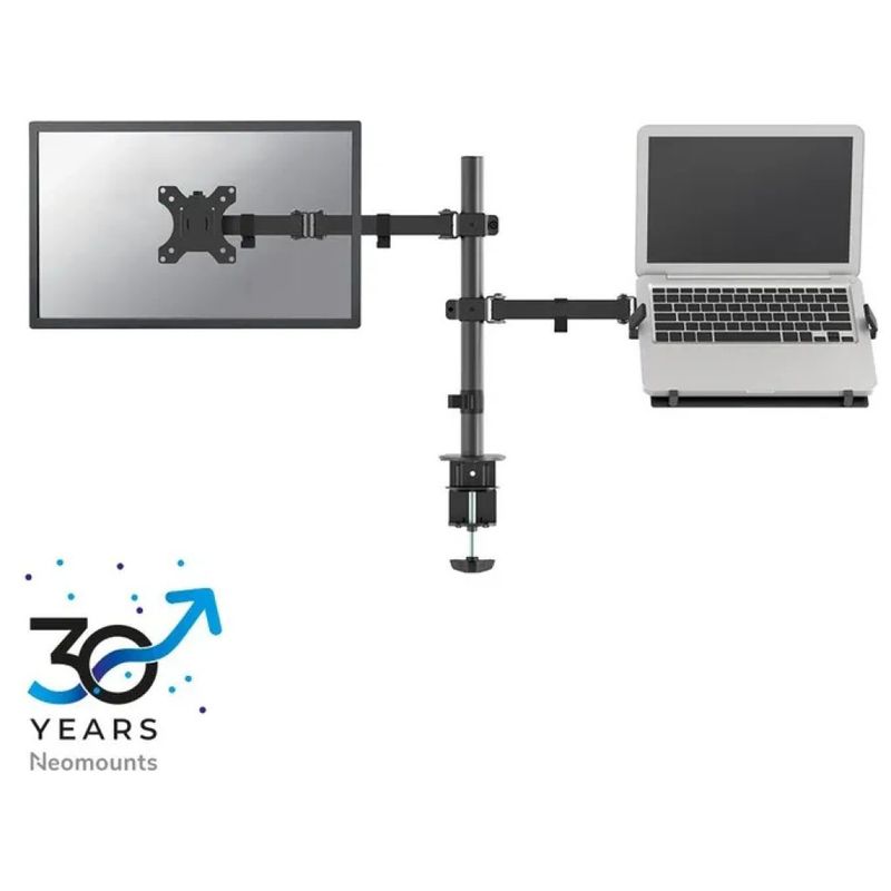 NEWSTAR Neomounts FPMA-D550NOTEBOOK – Braccio per monitor e supporto notebook, nero