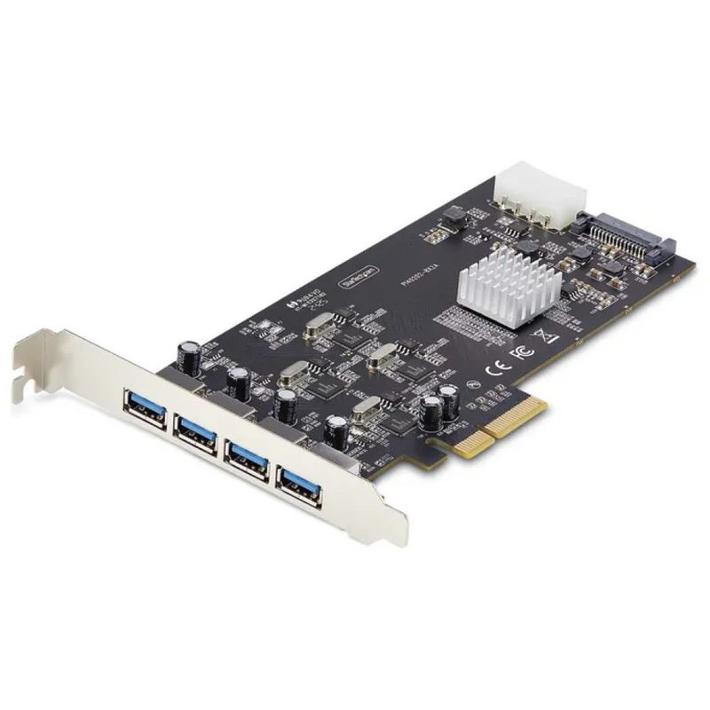 StarTech.com Scheda PCIe con 4 porte USB-A 3.2 Gen 1 da 5 Gbps StarTech.com Scheda PCIe con 4 porte USB-A 3.2 Gen 1 da 5 Gbps