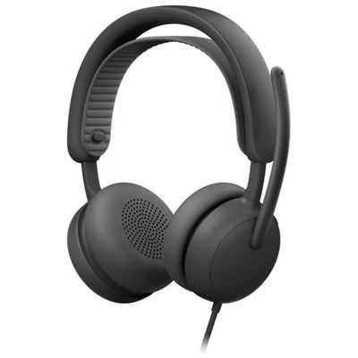 Logitech Zone Wired 2 for Business – Cuffie USB-C con ANC, Microsoft Teams, bianco sporco