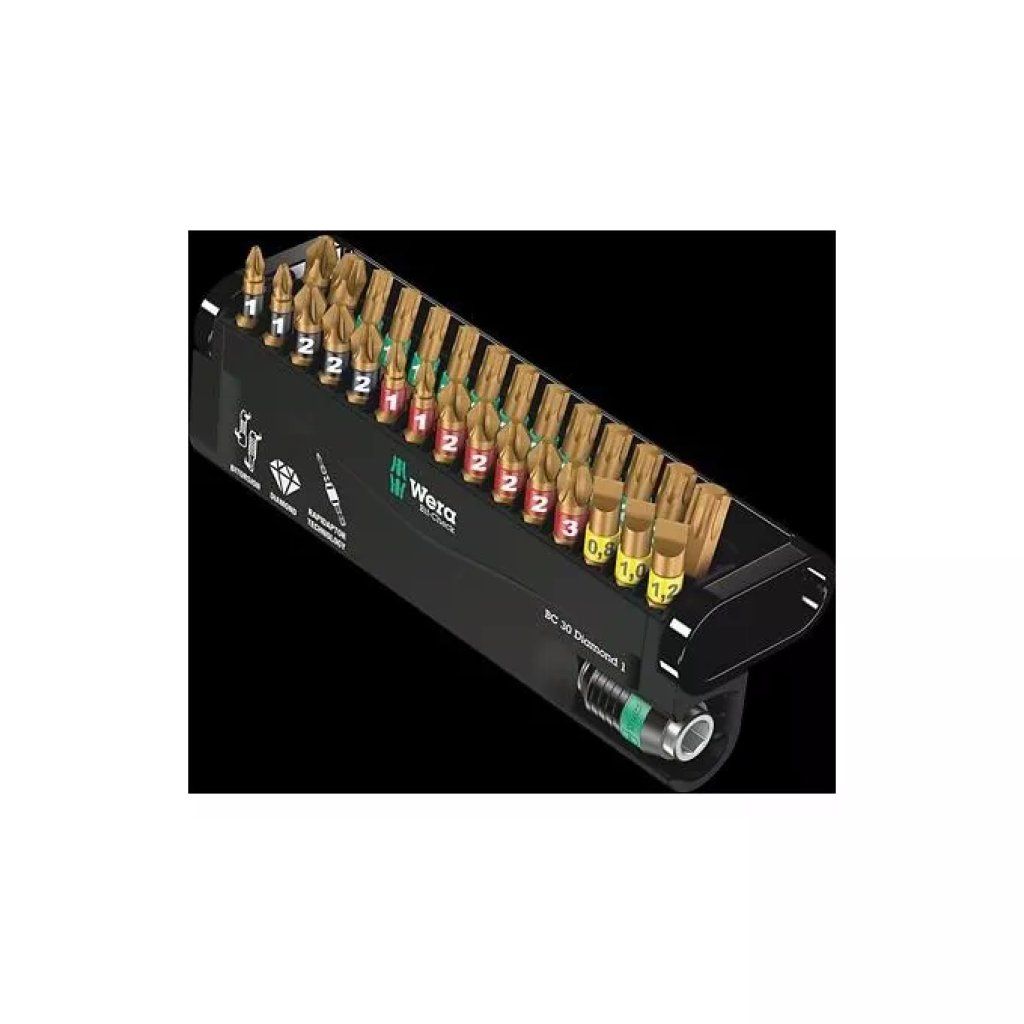 Wera BC 30 Diamond 1 – Set da 30 inserti per cacciavite