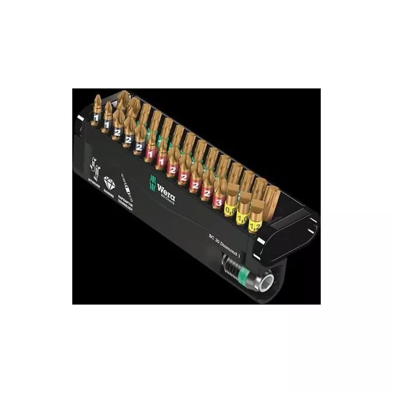 Wera BC 30 Diamond 1 – Set da 30 inserti per cacciavite