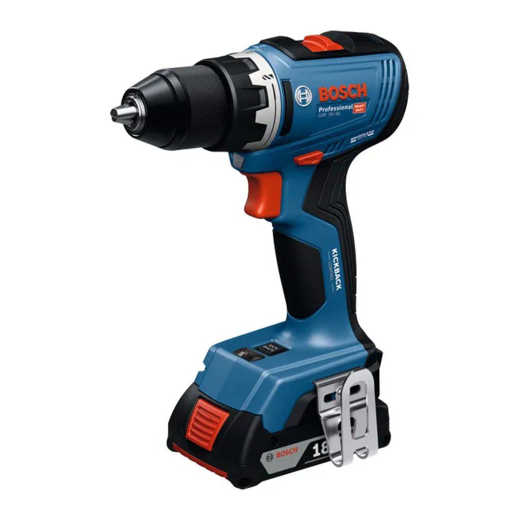 Bosch GSR 18V-65 Trapano Avvitatore a Batteria 18 V, 63 Nm