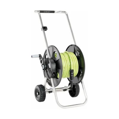 Claber Metal Junior – Carrello Avvolgitubo con Tubo da 25 m