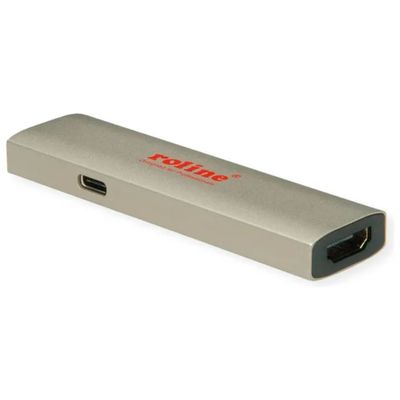 ROLINE GOLD adattatore USB-C a HDMI 8K 60 Hz con Power Delivery 60 W