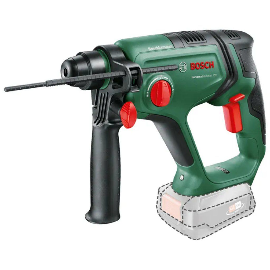 Bosch UniversalHammer 18V – Martello perforatore SDS-plus, 2 J con batteria da 2,5 Ah