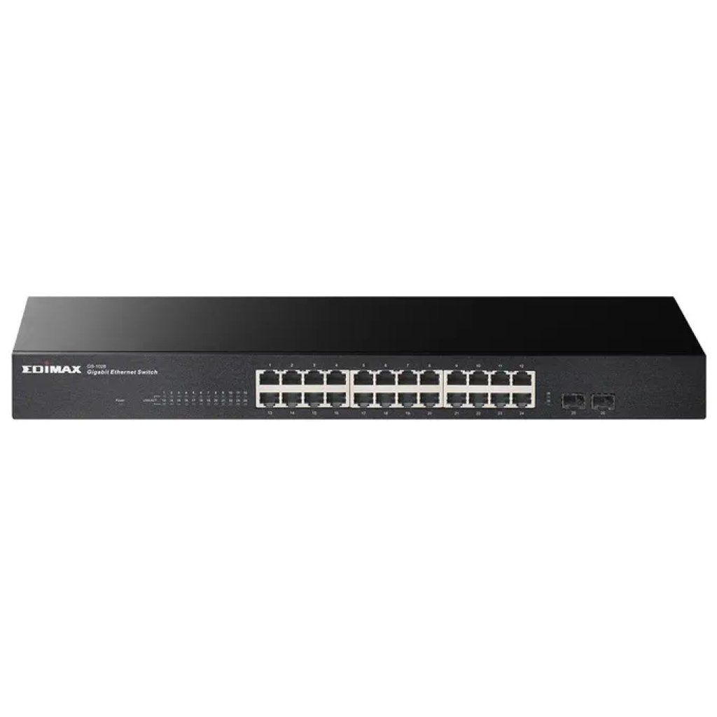 EDIMAX GS-1026 V3 Switch Gigabit 24 porte con 2 slot SFP EDIMAX GS-1026 V3 Switch Gigabit 24 porte con 2 slot SFP