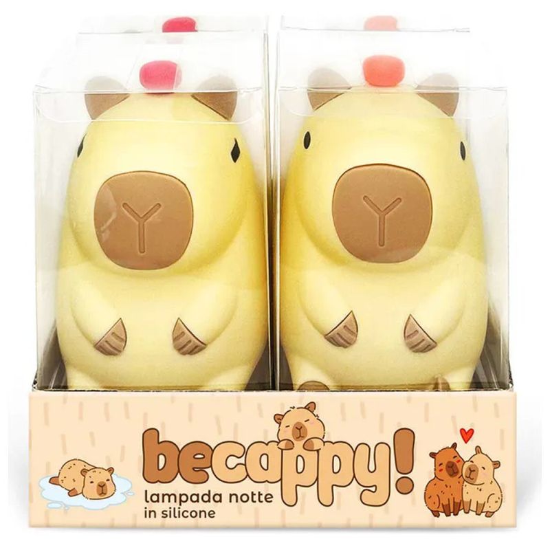 Lebez 82205 Lampada Notte Capibara in Silicone Gialla