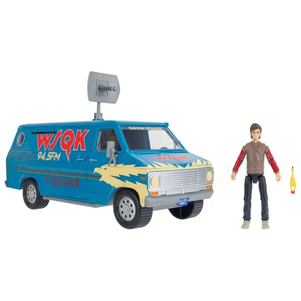 REI TOYS Stranger Things – Furgone WJQK con personaggio Steve, luci e suoni REI TOYS Stranger Things – Furgone WJQK con personaggio Steve, luci e suoni