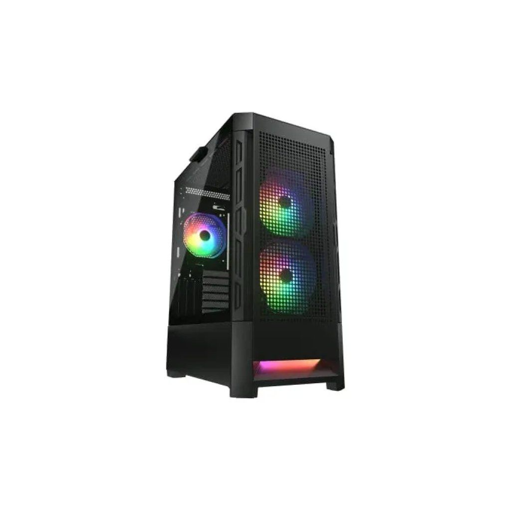 COUGAR Airface RGB – Case Gaming Midi Tower Nero con 3 Ventole ARGB