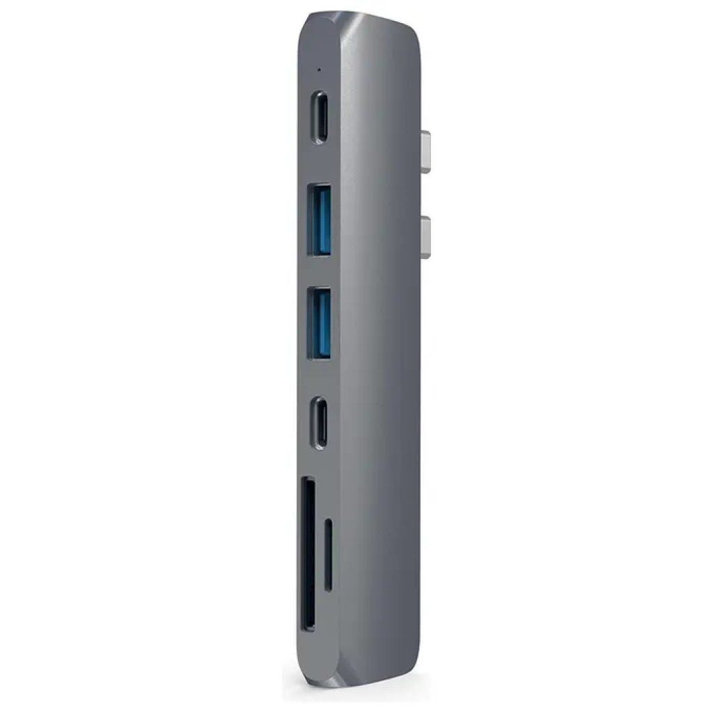 Satechi Hub Multiporta USB-C Pro con HDMI 4K, USB-A, USB-C e Lettori SD