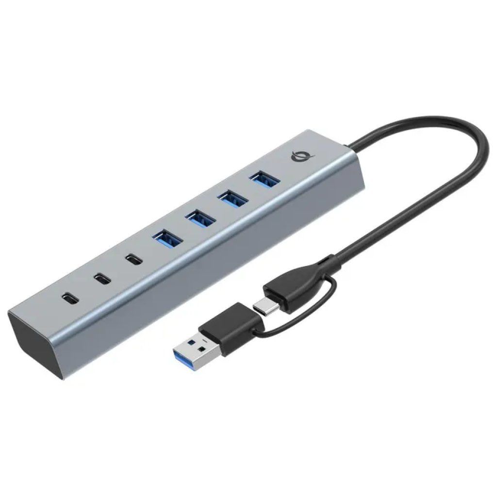 Conceptronic HUBBIES20G Hub USB 7 porte USB-A e USB-C Conceptronic HUBBIES20G Hub USB 7 porte USB-A e USB-C