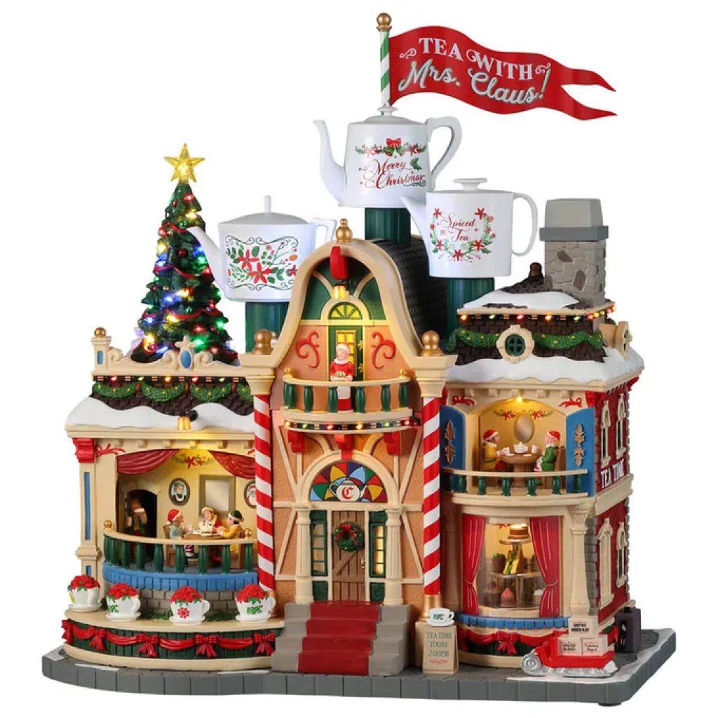 Lemax Tea With Mrs. Claus – Edificio natalizio con luci e suoni