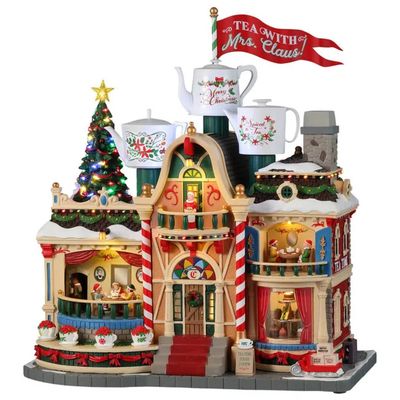Lemax Tea With Mrs. Claus – Edificio natalizio con luci e suoni