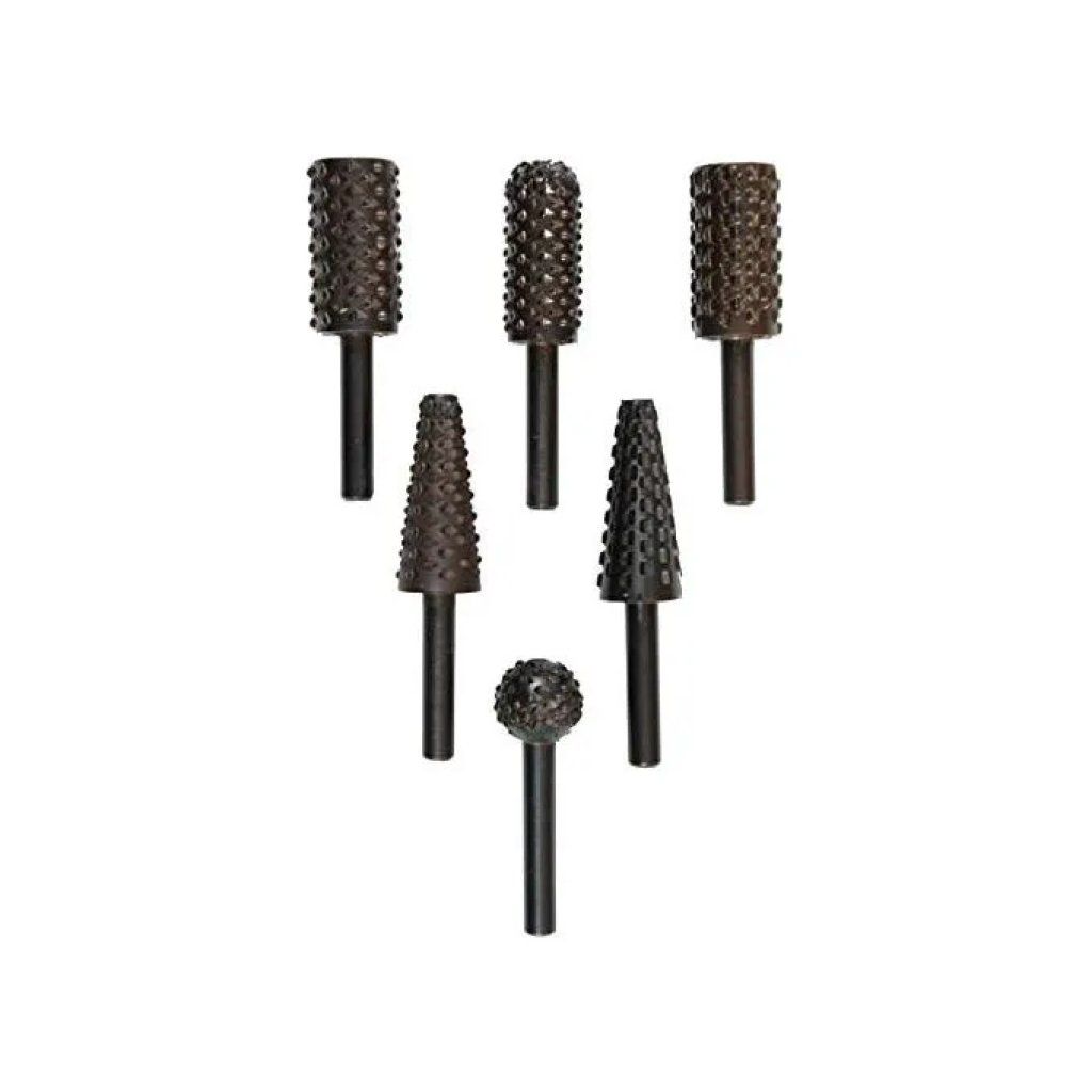 KWB 4955-00 Set di 6 Raspe Rotative per Legno e Metalli non Ferrosi