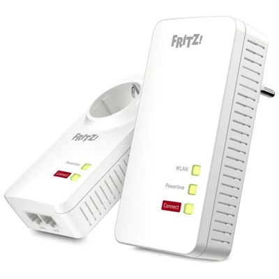 FRITZ!Powerline 1260E Kit Wi-Fi AC+N, fino a 1200 Mbit/s, 3 porte Gigabit LAN