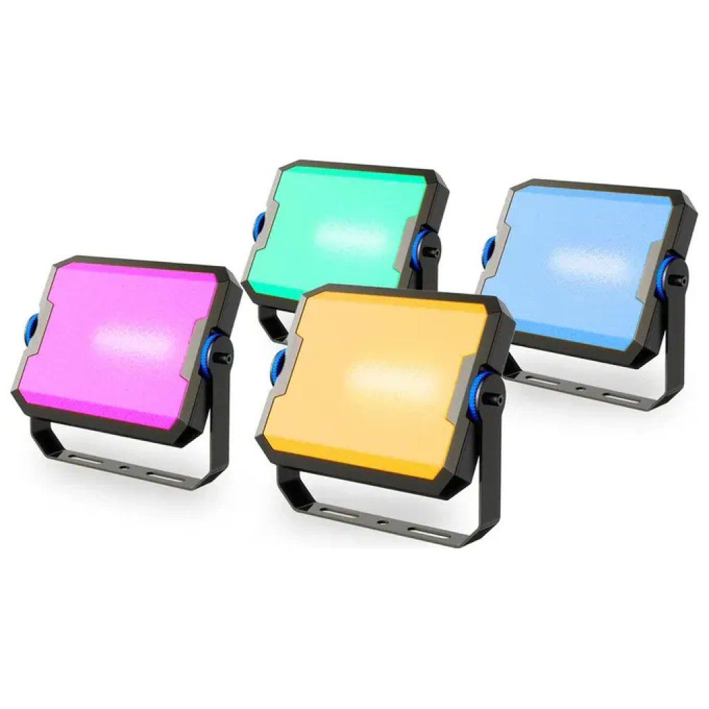 Govee H8057C11 Kit 4 Faretti LED Smart RGB da Esterno, 15 W, IP66 Govee H8057C11 Kit 4 Faretti LED Smart RGB da Esterno, 15 W, IP66