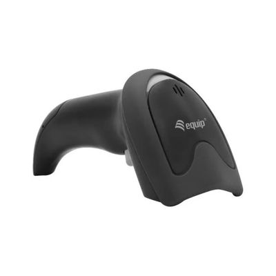 Conceptronic Equip 351022 Lettore Barcode Laser 1D USB con Supporto, Nero