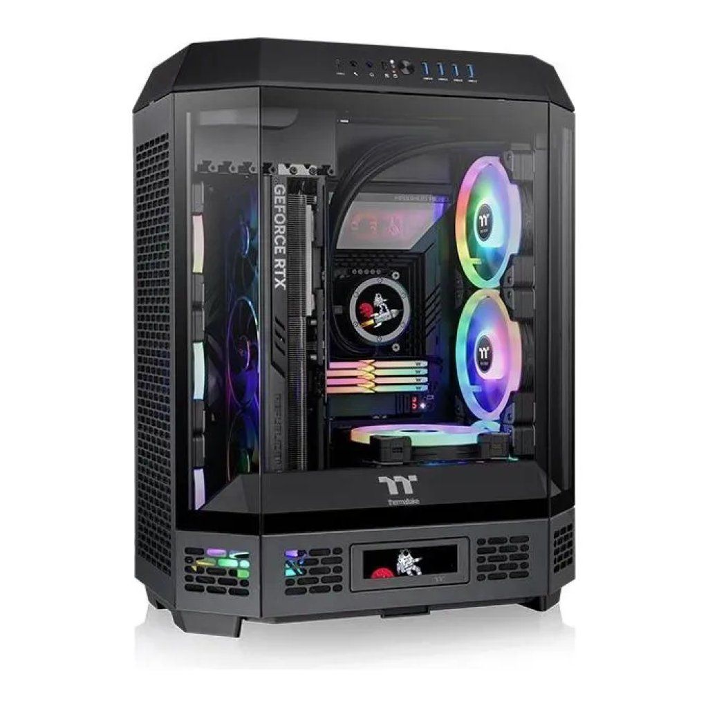Thermaltake The Tower 600 Case PC Mid Tower Nero con Vetro Temperato e RGB