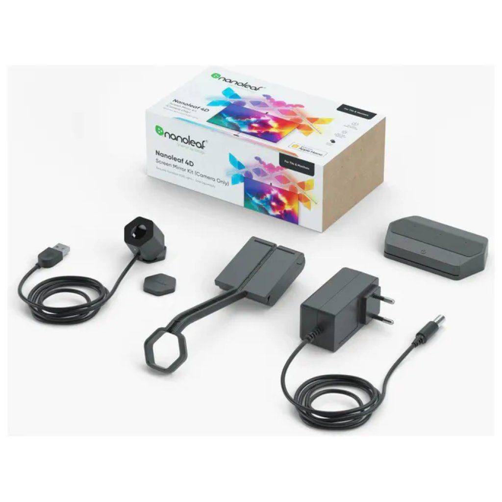 Nanoleaf 4D Screen Mirror Kit RGBIC Sync+ con Privacy Cover