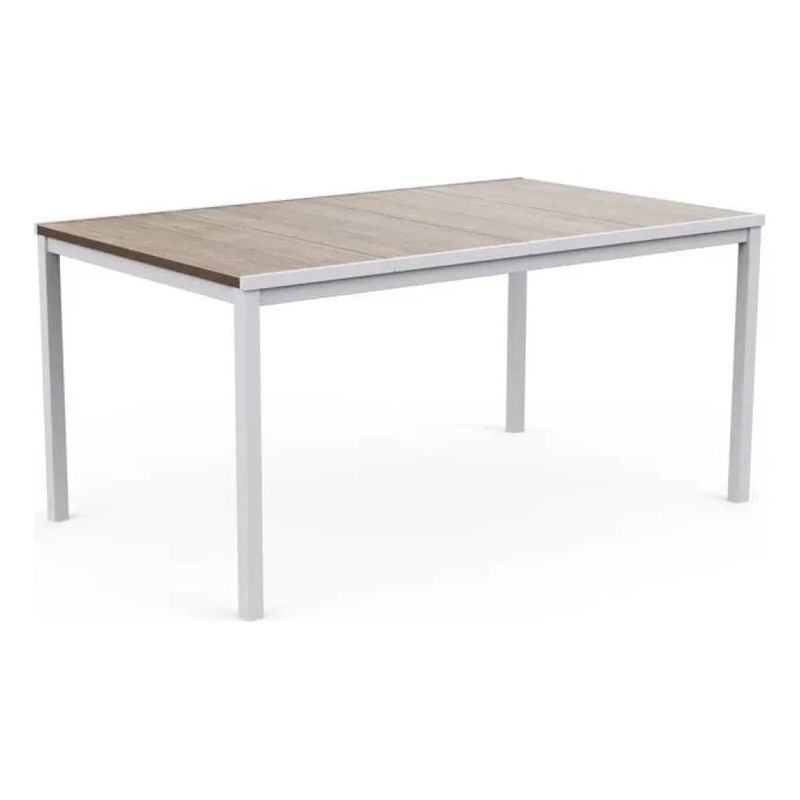 Keter Porto Tavolo da Giardino 160 x 95 cm Bianco