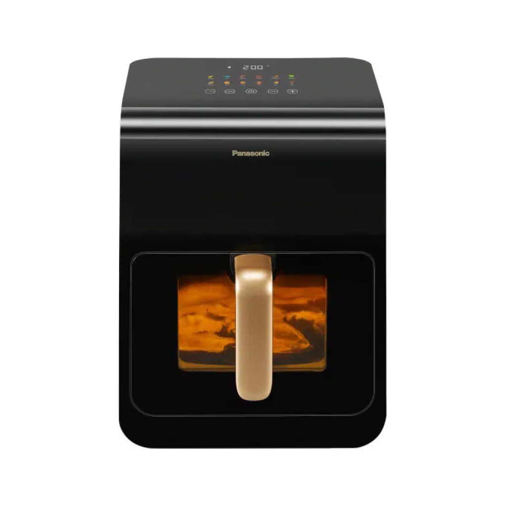 Panasonic NF-CC600 Friggitrice ad Aria 6 L, 1450 W, 11 Programmi, Display LED, Nera