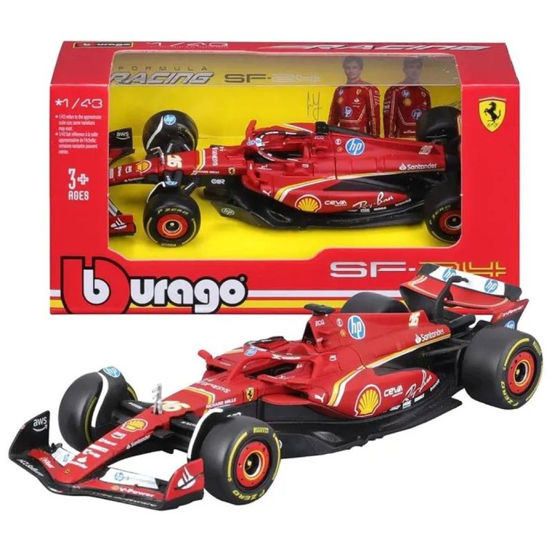 Bburago Ferrari SF-24 #16 Leclerc 1:24 con pilota