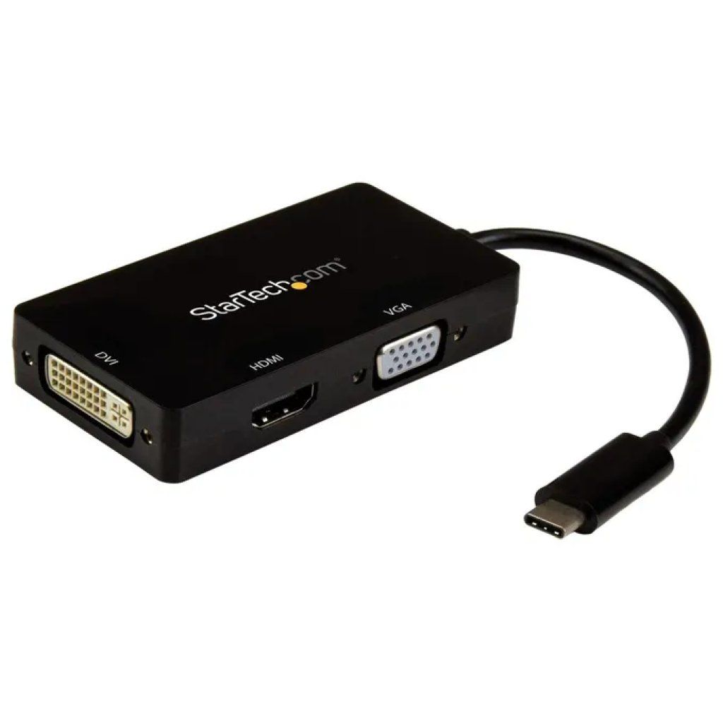 STARTECH.COM StarTech Adattatore USB-C 3 in 1 HDMI, DVI e VGA 4K STARTECH.COM StarTech Adattatore USB-C 3 in 1 HDMI, DVI e VGA 4K