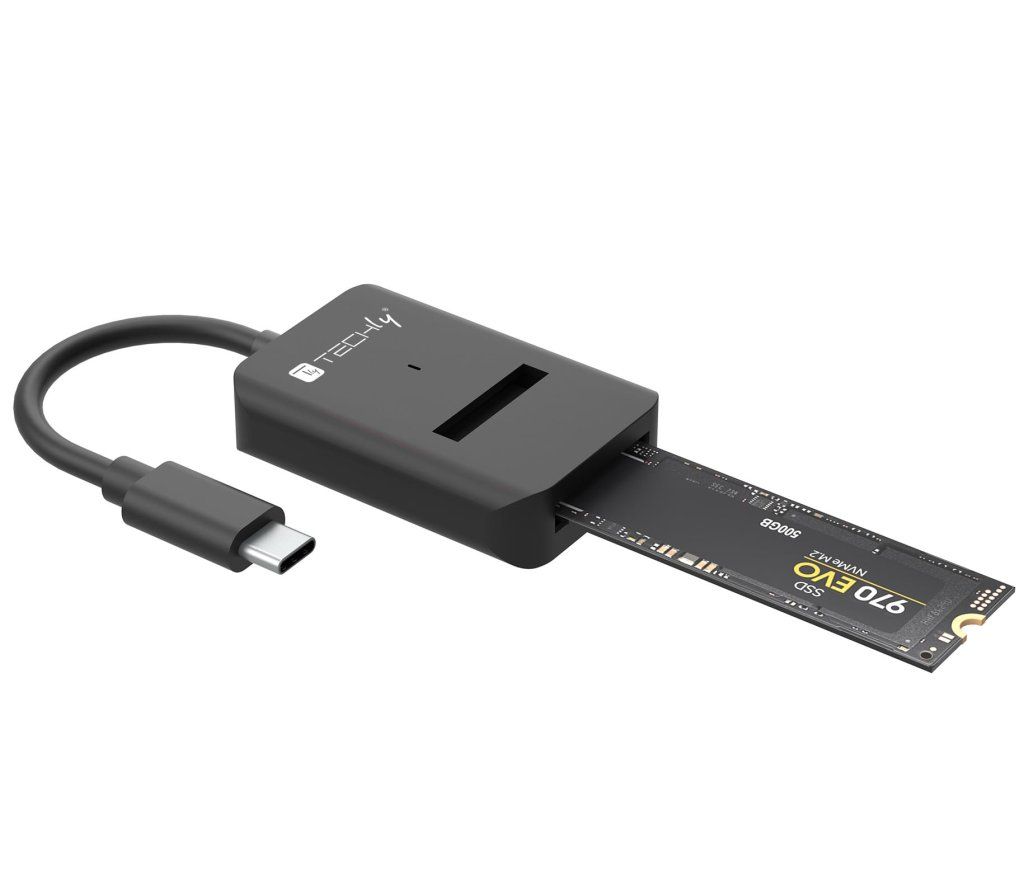 Techly Adattatore USB-C per SSD M.2 NVMe e SATA Techly Adattatore USB-C per SSD M.2 NVMe e SATA