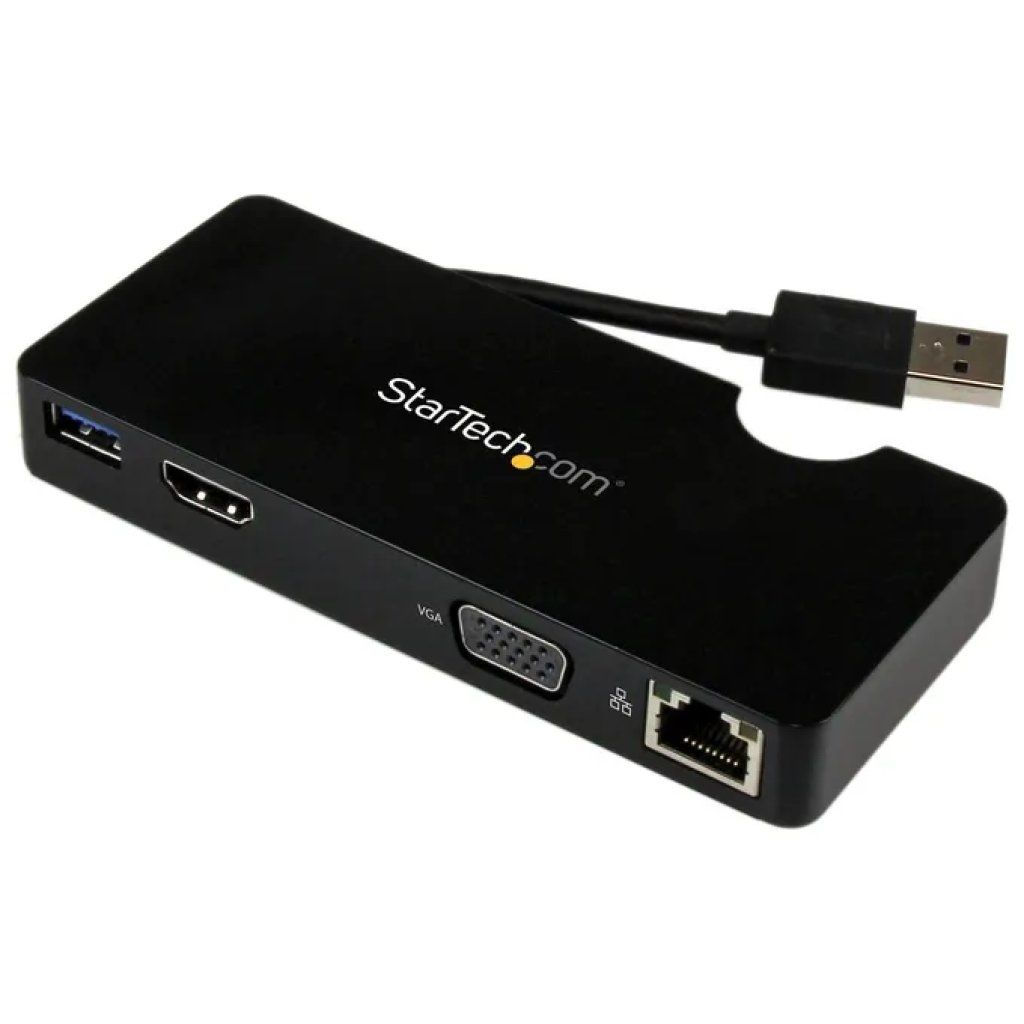 StarTech.com USB3SMDOCKHV Mini docking station USB 3.0 con HDMI, VGA e Gigabit Ethernet