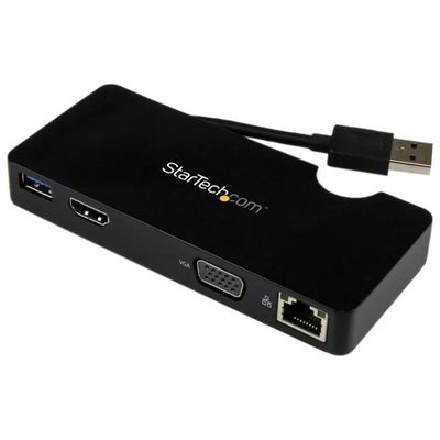 StarTech.com USB3SMDOCKHV Mini docking station USB 3.0 con HDMI, VGA e Gigabit Ethernet