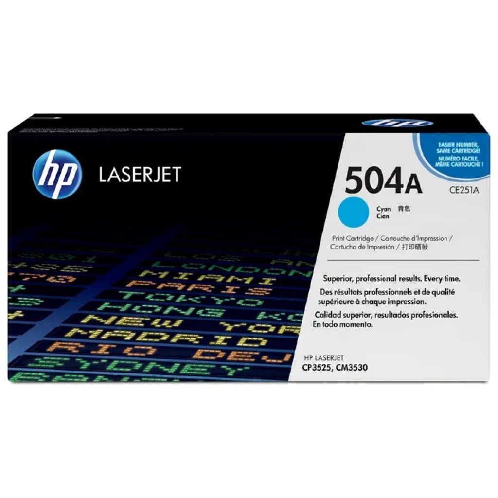 HP 504A CE251A Toner Ciano Originale – 7.000 Pagine