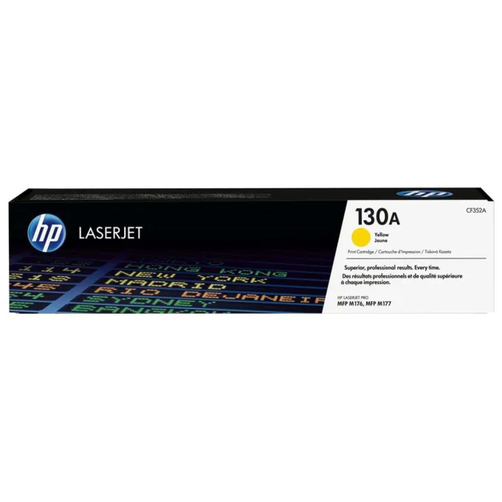 HP 130A CF352A Toner Giallo Originale, 1.000 Pagine